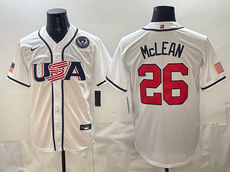 Men 2026 World cup white MLB Nike jersey 0037->more jerseys->MLB Jersey